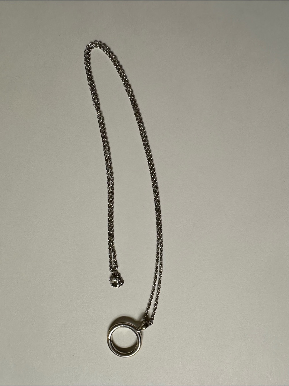 James Avery Silver Interlocking Ring Necklace - Silver